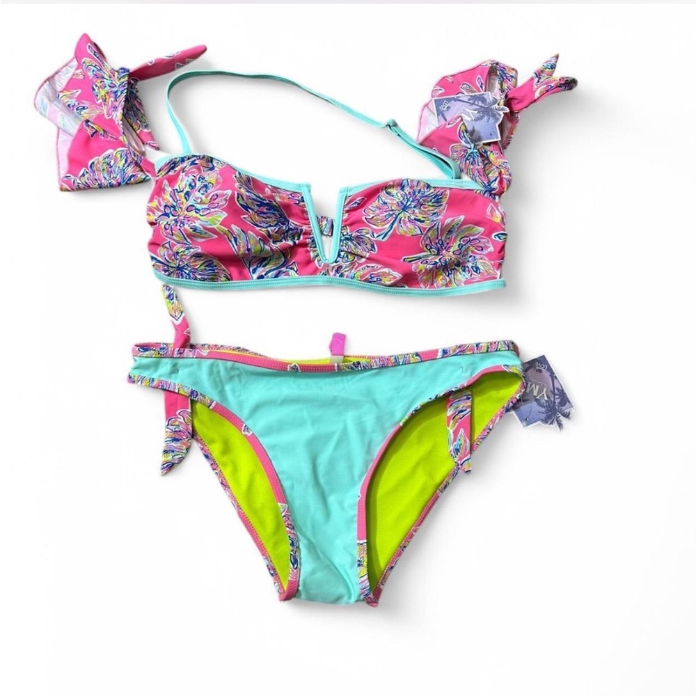 Bright Colorful Off Shoulder Bikini‎